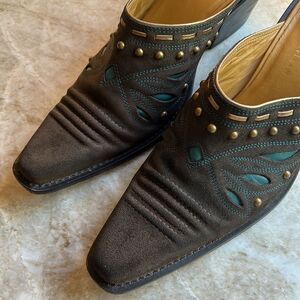 Cole Haan Cowboy Boot Slip In Mules